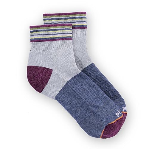 Image of Pistil Women's Blue Kaiya Quarter Sock MD
