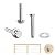 100 Pack Fayevorite Stainless Steel Hand-Crimp Stemball Swages for 1/8" Cable Railing, Cable Dead End, T316 Marine Grade (100)