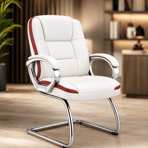 Image of Oakcraft Premium Ergonomic Office Chair - Adjustable Swivel Desk Chair with Lumbar Support & PU Leather Upholstery