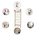 JOYMOR Gymnastics Swedish Ladder, Multiuse Exercise Ladder, Wall Mounted Pull Up Bar, Physical Therapy for Stretching and Various Exercises, Indoor Gym Workout Yoga (Wood Stall Bar)