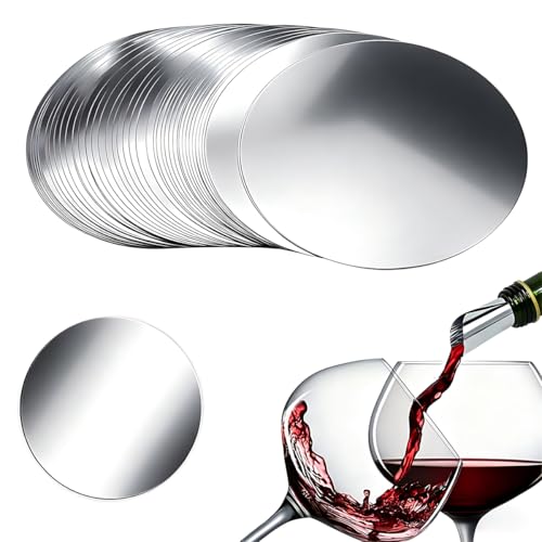 WWYSSZ 50 Pezzi Dischetti Salvagoccia Vino Rosso, Dischi Antigoccia