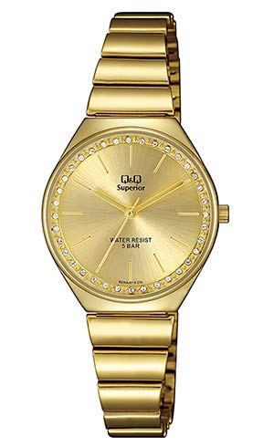 Q&Q Analog Gold Dial Womens Watch-S293J010Y (B087YYQZSX) Amazon Price History, Amazon Price Tracker