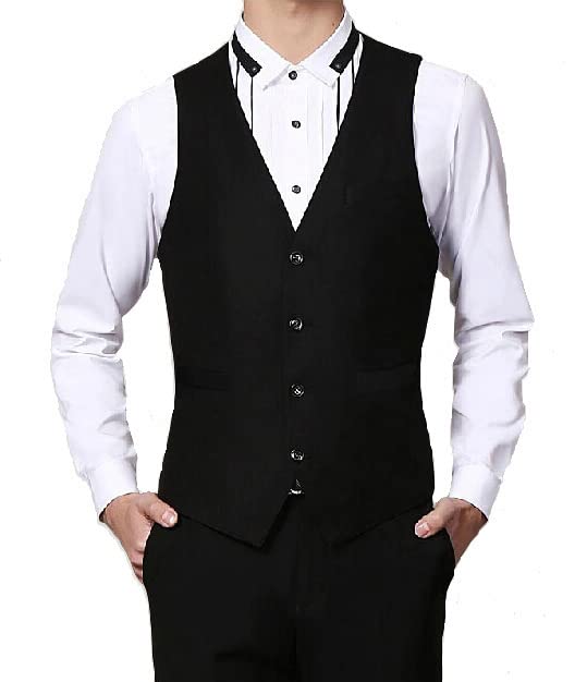 shimla blazer Men Black Waistcoat Black Stylish Formal and Casual Jacket-picture-37