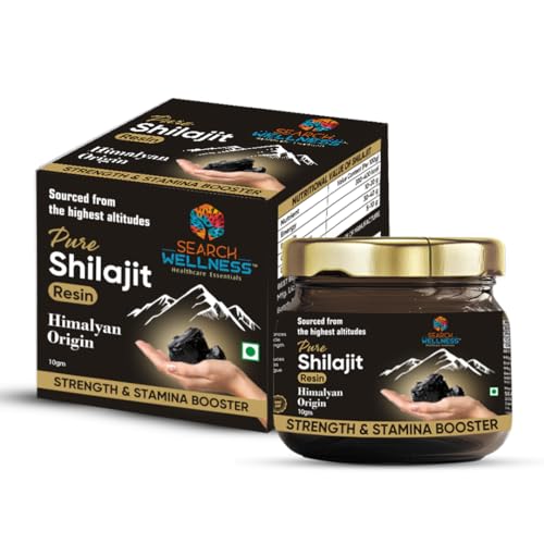 Image of Shilajit Gold Resin for Men & Women (10g Pack of 1) | Pure Himalayan Shilajit with 24K Gold | Boost Stamina, Strength & Immunity | 20 Servings, 500mg per Serving
