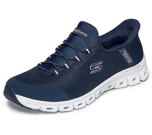 Skechers Women's Hands Free Slip-Ins Sport Active Glide-Step - Pursuit, NVY, 6