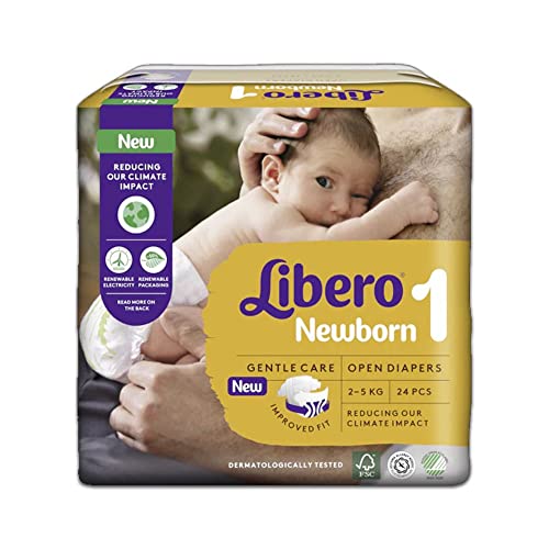 Libero Newborn - 1 Pannolini per Bambini da 2-5 Kg, 24 Pannolini