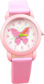 1Pc Relógio Infantil Pulseiras De Silicone Espelho Guarnição Relógio De Mulher Crianças Relógio De Silicone Relógio De Pulso Útil Relógio De Pulso Moda Cor Concha Espelho De Vidro