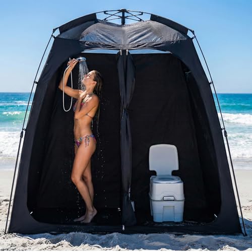EighteenTek® Upgraded Shower Tents with Hub, Pop Up Privacy...