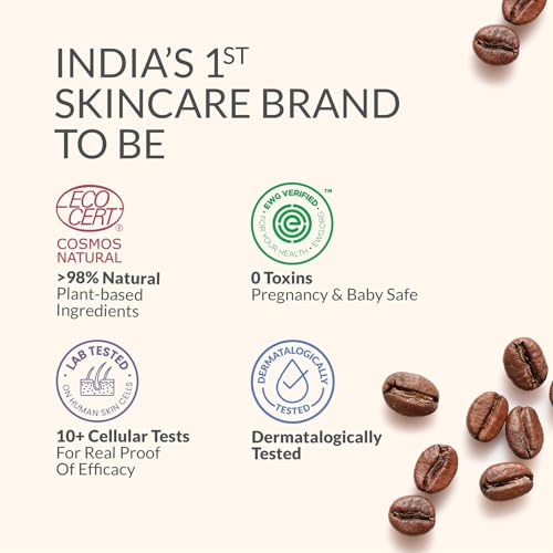 Image of AreoVeda Roll-On CryoCoffee Under Eye Serum Pack Of 2 (10ml Each) With Pentavitin & Quinoa Seed Extract - Reduces Dark Circles, Puffiness & Wrinkles I Visible Results In 28 Days With 72 Hrs Hydration