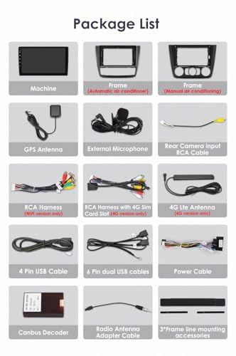 Pantalla Carplay Coche BMW Serie 1 E81 E82 E87 E88 con Bluetooth y GPS de 4 Núcleos 7