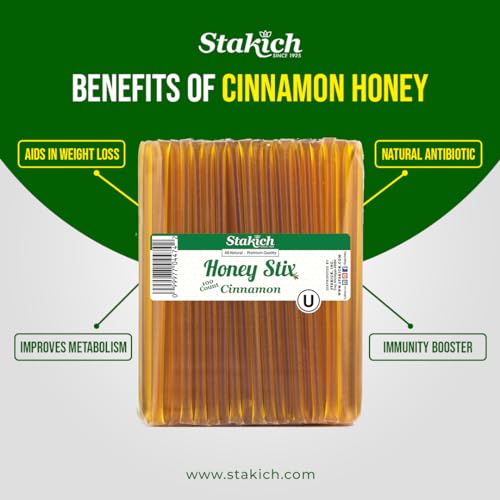 Stakich Cinnamon Honey Stix (100 Stix)