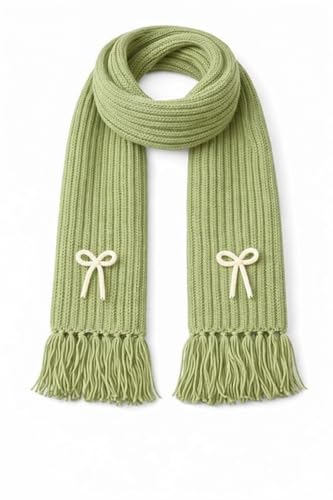 Image of KB STAR Cute Bow Women Casual Luxurious Premium Checkered Acrylic Woolen Muffler /Scarf /Stole for Winter
