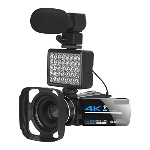 Ficha técnica Cámara de acción Cámara de vídeo Digital de transmisión 4K cámara web Wifi videocámara para fotografía visión nocturna infrarroja grabadora Vlog de 56MP para exteriores 128G SD Card - Fernando Cortés