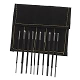 OFFSCH 10piezas Herramientas De Talla Acero De Carbono Con Estuche Portátil Para Grabado y Escultura Kit De Cuchillos Para Principiantes y Profesionales Manualidades