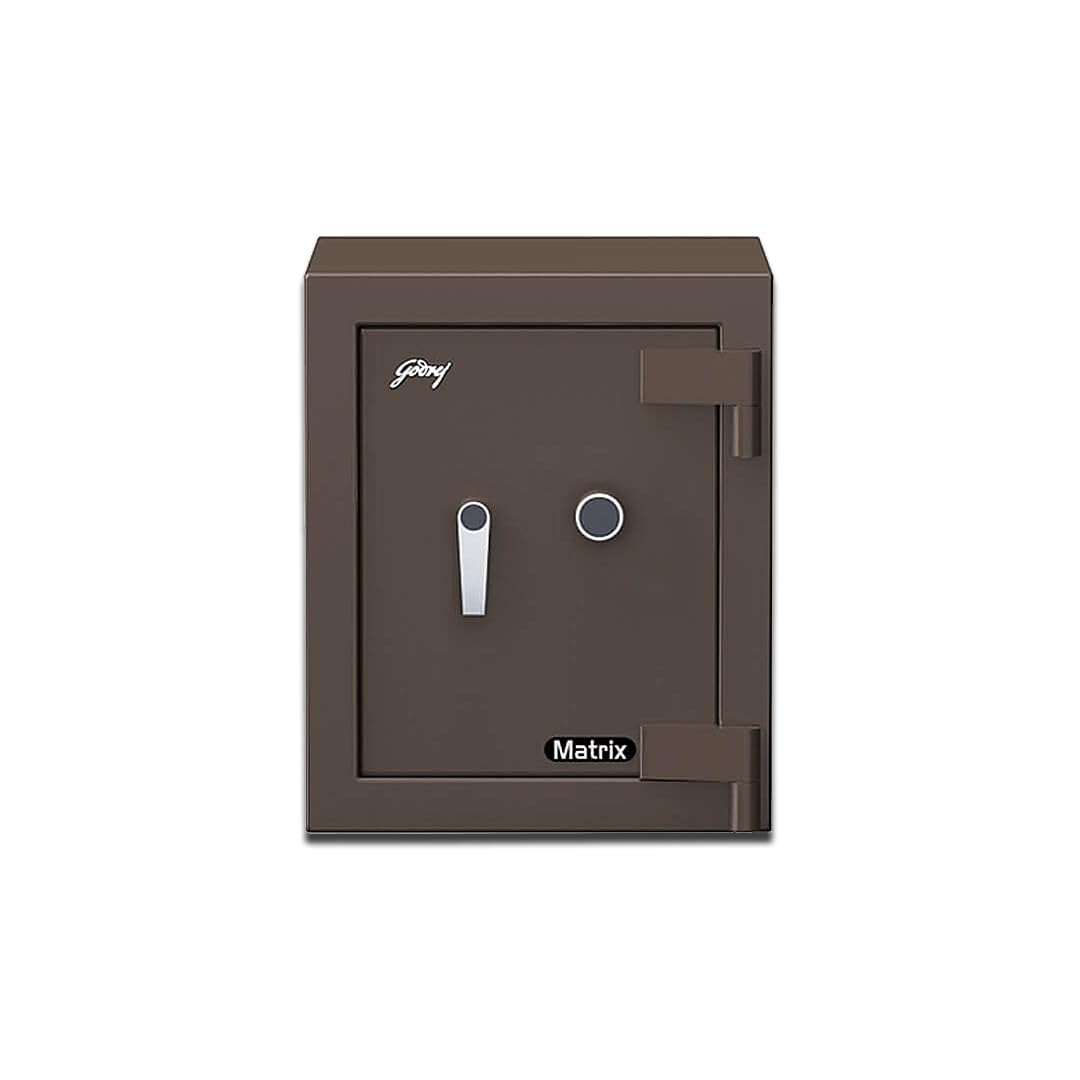 Godrej Matrix 1814 Mechanical Home Safe Locker, Size H X W X D:- (58.8 X 48.6 X 54.6 cm), Material :- (Mild Steel), Color :- (Black & Silver)-image-38