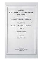 Marius Victorinus: Opera Exegetica 3700128274 Book Cover