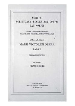Paperback Marius Victorinus: Opera Exegetica [Latin] Book