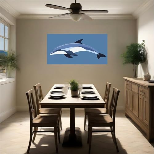 Vinilo pared delfines autoadhesivo impermeable resistente para cocina 5