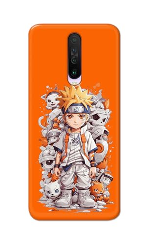 Image of PRINTFIDAA Plastic Printed Hard Back Cover Case For Mi Poco X2 Back Cover (Famous Anime Cartoon Character) -112, Multicolor