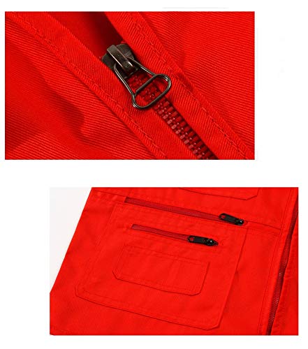 Flyani Men's Hunting Vest Orange Safety Vests With Multiple Pockets (Tag 4Xl - Us 2Xl) #TOP3
