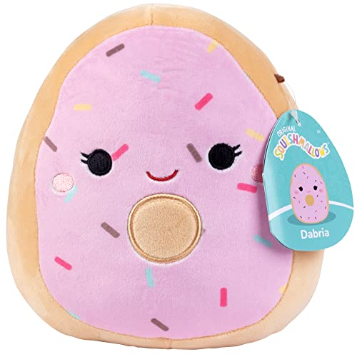 Squishmallows 8" Dabria The Donut - Official Kellytoy Plush - Soft And Squishy Food Stuffed Animal Toy - Great Gift For Kids #TOP5