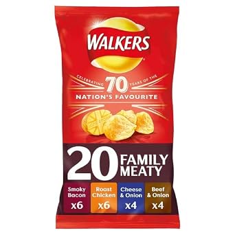 Crisps Walkers Meaty 3X20X25G