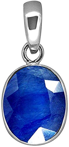 Piedra neelam colgante de zafiro azul 12 quilates para hombre y mujer