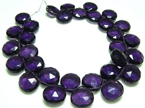 Perles améthyste quartz cœur pour créer vos bijoux bohèmes chic