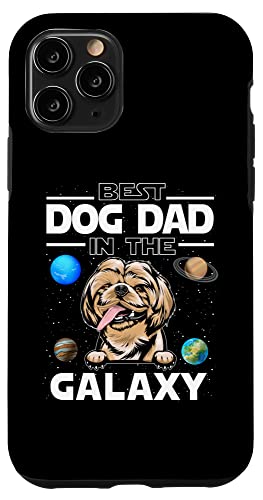 Hülle für iPhone 11 Pro Best Dog Dad In The Galaxy Shih Tzu Puppy Dogs Lovers