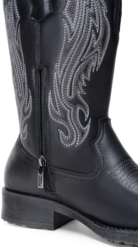 Image of Jousen Cowboy Boots for Men Square Toe Western Side Zipper