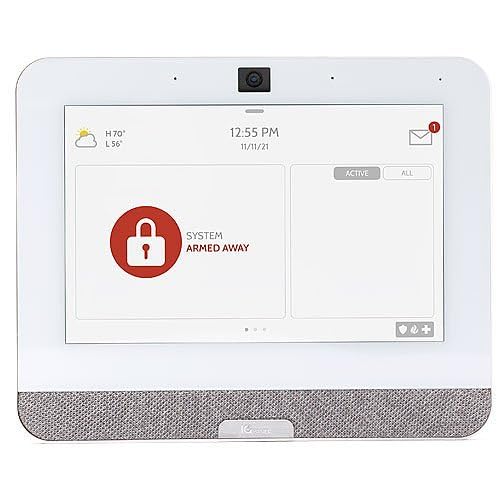 Qolsys IQP4003 IQ Panel 4 Security/Home Automation Control Panel (Verizon), PowerG + 345MHz, 7" All-in-One Touchscreen, White by Qolsys - Used condition - US$316.85