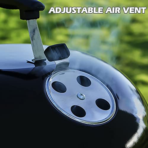 Cusimax Charcoal Grill Bbq Kettle Portable Grill Barbecue Grill Outdoor Cooking Grills & Smokers For Camping Patio Picnic Backyard, 18.5 Inch, Black #TOP2