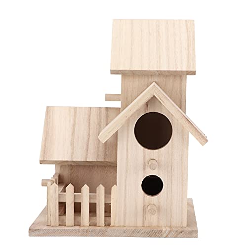 La mejor comparación de Paulownias más recomendados. 18 Jerys Casita para Pájaros Al Aire Libre, Caja de Cría de Pájaros Duradera con Forma de Casa Paulownia para Pájaros Amorosos para Pájaros Salvajes para Periquitos para Loros