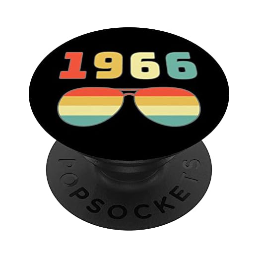 Born In 1966 Edición Limitada 1966 Cumpleaños Pop Socket 1966 PopSockets PopGrip Intercambiable