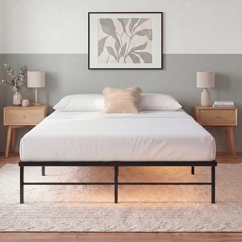 Image of Zinus Rumi Heavy Duty Metal Platform Bed Frame, RGB LED Lights, King