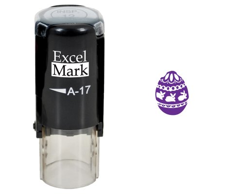 Easter Rubber Stamp - Easter Egg Stamp - Purple Ink #TOP17
