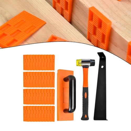 Moliuoly 43-teiliges Verlegewerkzeug-Set für Holzböden inklusive Hammer