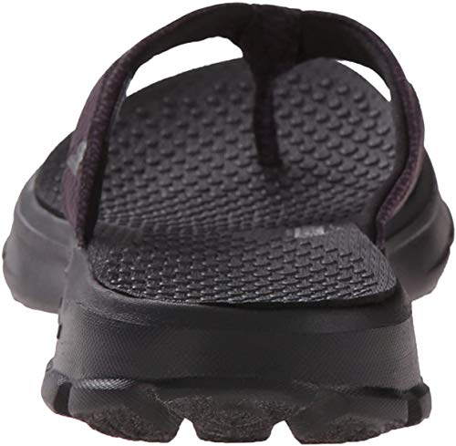 Skechers Skechers Women's Go Walk 3 Pizzaz Flip Flop, Black, 7 M US
