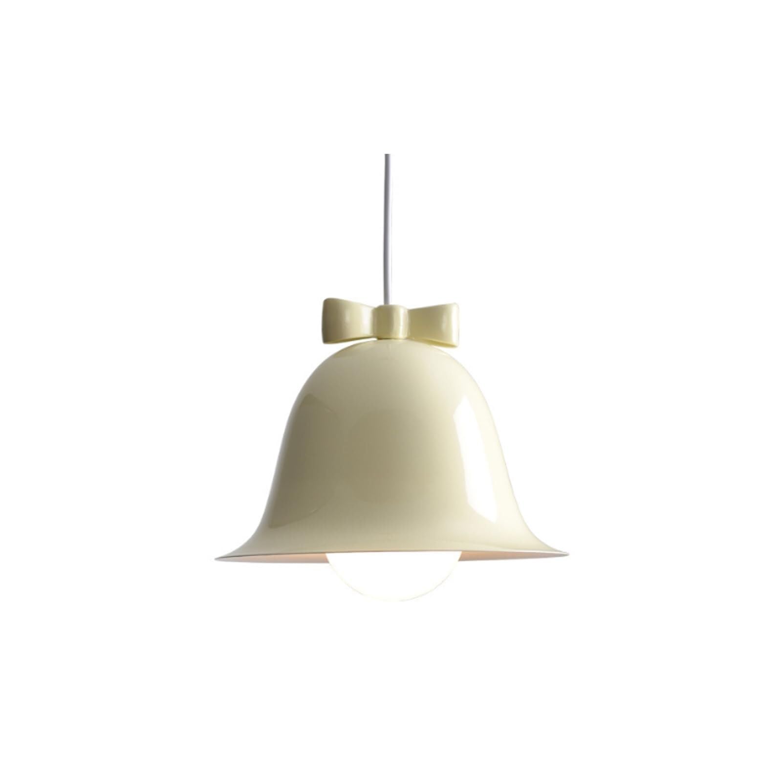 Bell Bow lampa wisząca z metalowym kloszem, urocza lampa wisząca, ciepła