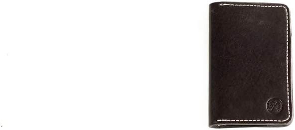 All Leather Passport Wallet Travel Holder - Field Note Pad Carry - Bifold Brown Leather Travel Accessory Wallet for Men and Women - Natural, Black, and Seahawk (Black)