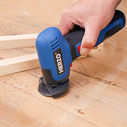 Herzo Mini Angle Grinder Cordless 2 Inch, 7.2V Lithium Brushless Grinder Tool For Cutting, Grinding #TOP5
