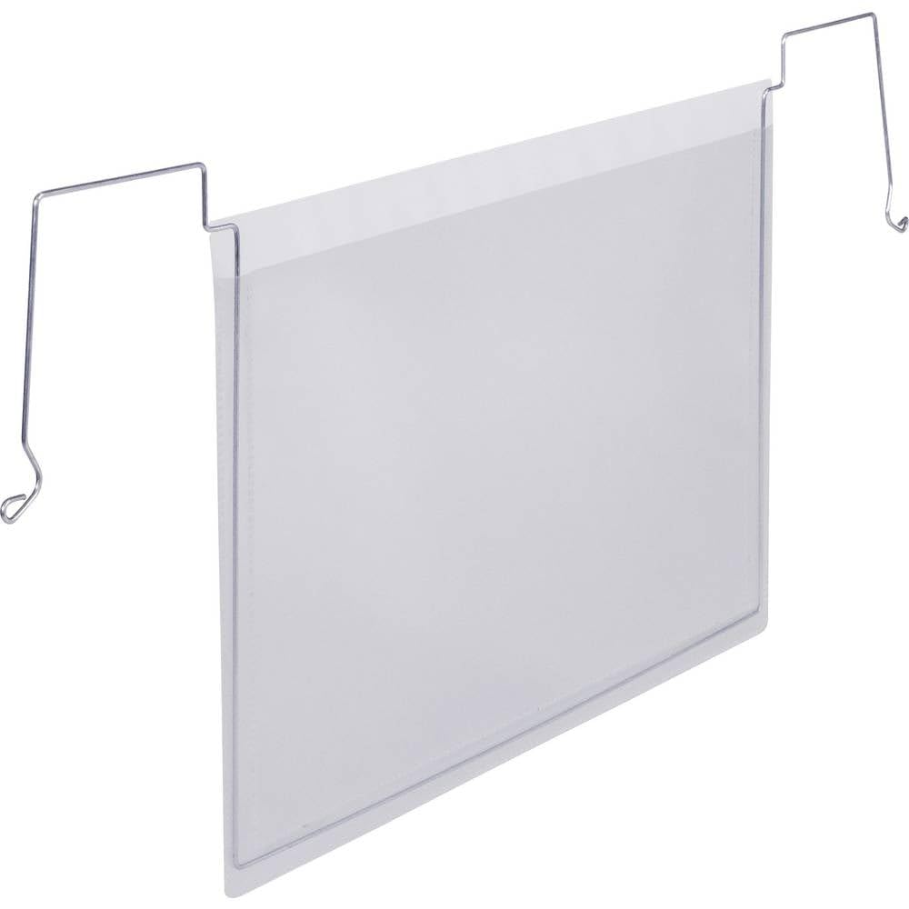 DURABLE - Pochettes A4 - Pochettes avec fil de suspension - Pour afficher dans les zones de producion et entrepôts - Fixation facile et sûre - Transparent - Boîte de 50 pièces - 118519