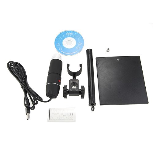 COLEMETER Microscopio Digitale Nero 500X 2M Pixel