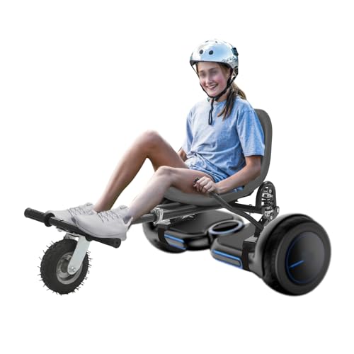 CUSANSK Siège d'hoverboard - Siège de kart avec mécanisme de verrouillage - 100 kg - Réglable de 70 à 95 cm - Accessoire de kart pour enfants ou adultes