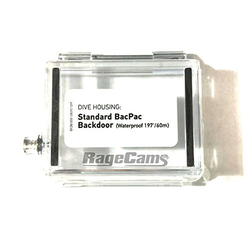 RageCams Waterproof Standard Backdoor for The LCD Touch & Battery Bacpac for Hero3, Hero3+ & Hero4