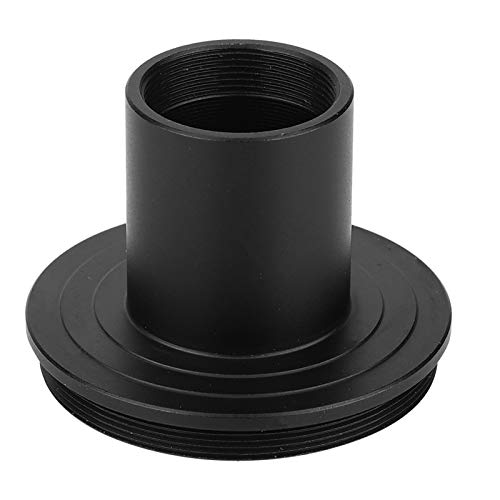 Biological Microscope Lens Adapter, Aluminium Alloy Black 23.2mm T-Mount Microscope to for SLR Camera Biological Microscope Adapter Ring, M42*0.75mm Thread to 23.2mm Mount Metal Adapter