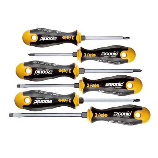 Felo 00041096348 Schraubendrehersatz Ergonic, 6-teilig