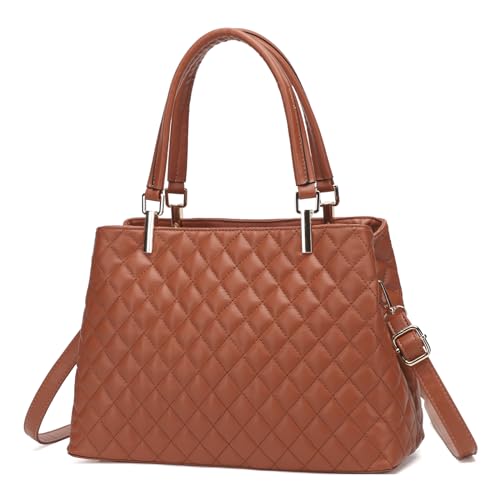 Image of Women's Purses Medium Top Handle Shoulder Hobo Tote Leather Handbag