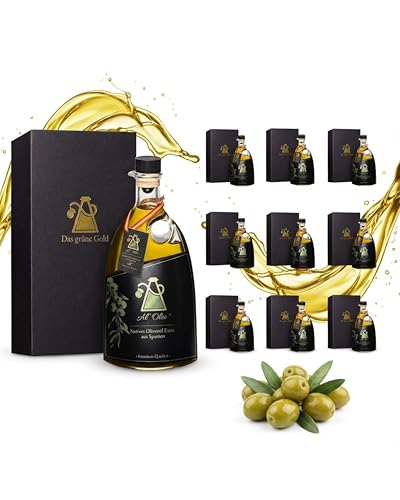 Al'Oleo Natives Olivenöl Extra 10er Pack (10 x 500ml) – Ungefiltert & Kaltgepresst – 3 Global Awardâ€¦ – Miniatur