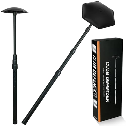 LOVACE Golf Travel Bag Support Pole – Height Adjustable Club Protector, Golf Travel Cover Support System (Black)